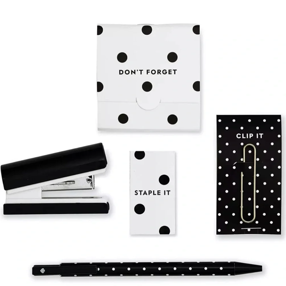 Kate Spade Dot Mini Desk Accessories Set (NWT)